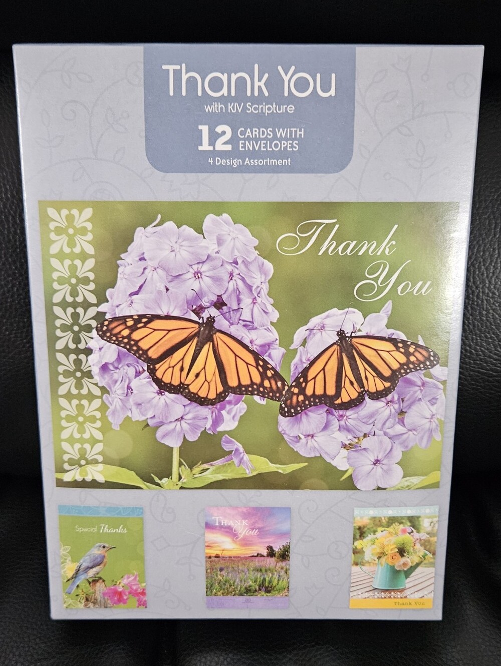 Thank You Cards Box Set with Scripture With 4 Designs 12ct